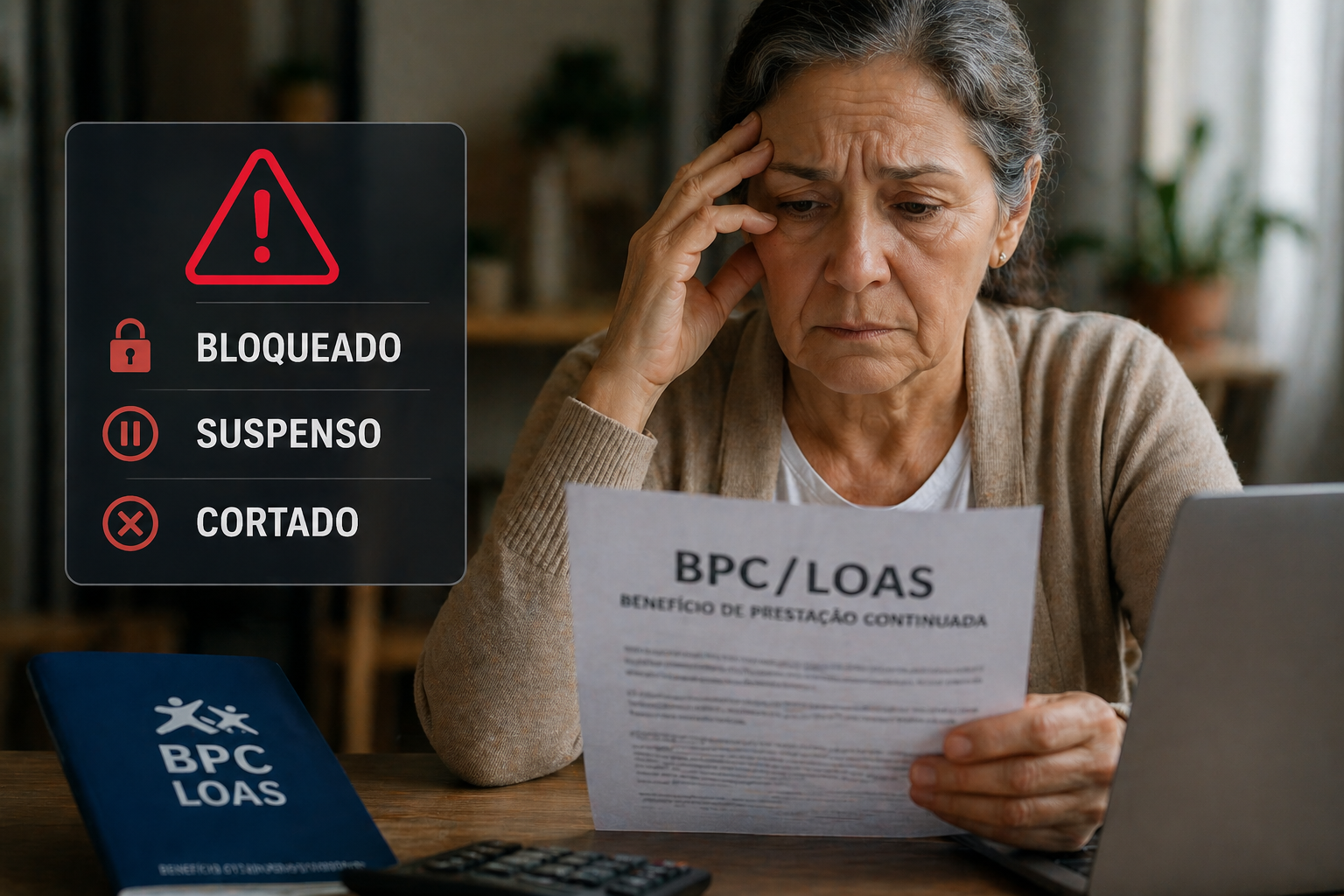 BPC/LOAS em 2026: o erro silencioso que pode bloquear, suspender e até cortar o benefício.
